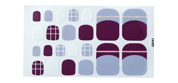 12 Sizes-24 Pcs Press On Nails 1QD041