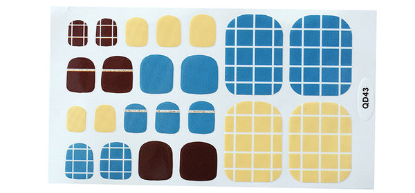 12 Sizes-24 Pcs Press On Nails 1QD041