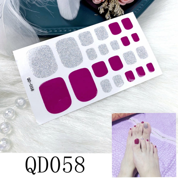 12 Sizes-24 Pcs Press On Nails 1QD041