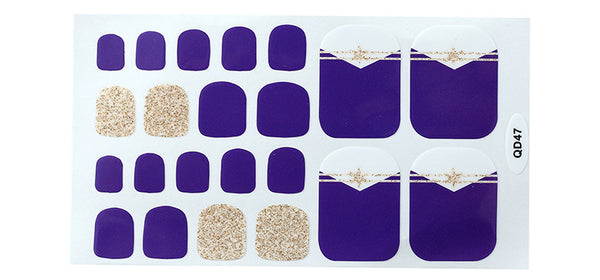 12 Sizes-24 Pcs Press On Nails 1QD041