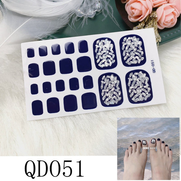 12 Sizes-24 Pcs Press On Nails 1QD041