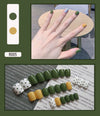 12 Sizes-24 Pcs Press On Nails R001