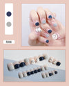 12 Sizes-24 Pcs Press On Nails R001