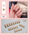 12 Sizes-24 Pcs Press On Nails R001
