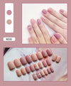 12 Sizes-24 Pcs Press On Nails R001
