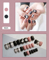 12 Sizes-24 Pcs Press On Nails R001