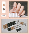 12 Sizes-24 Pcs Press On Nails R041