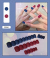 12 Sizes-24 Pcs Press On Nails R041
