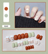12 Sizes-24 Pcs Press On Nails R041