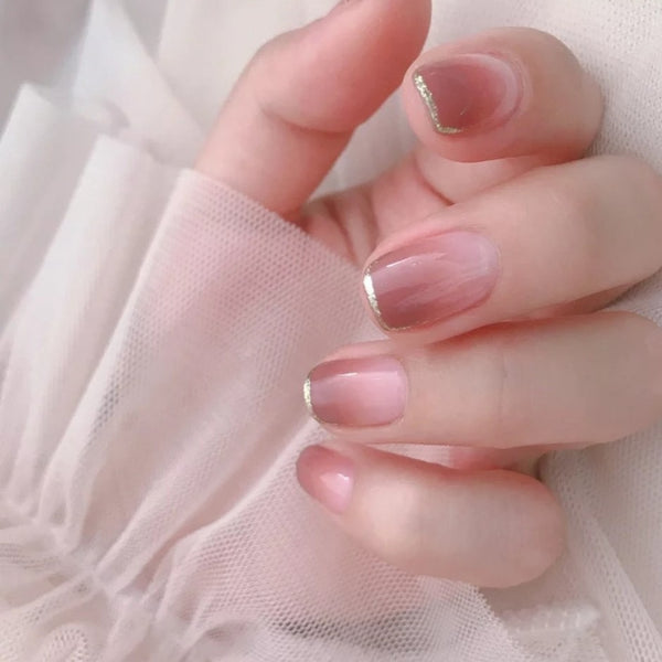 12 Sizes-24 Pcs Press On Nails JP649