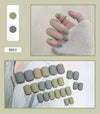 12 Sizes-24 Pcs Press On Nails R041