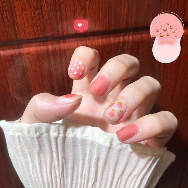 12 Sizes-24 Pcs Press On Nails JP751