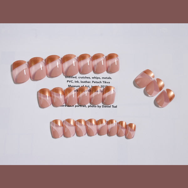12 Sizes-24 Pcs Press On Nails JP753