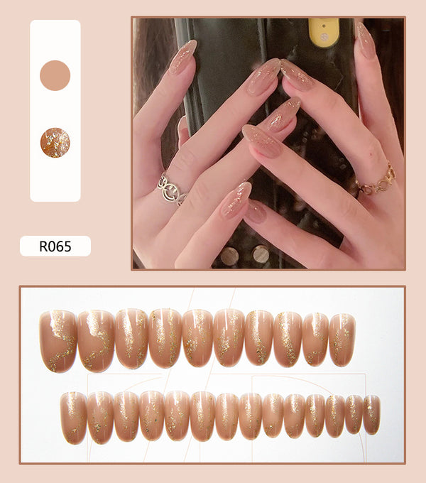 12 Sizes-24 Pcs Press On Nails R041