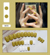 12 Sizes-24 Pcs Press On Nails R041