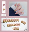 12 Sizes-24 Pcs Press On Nails R041