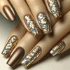 12 Sizes-24 Pcs Press On Nails BKSW1557