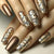 12 Sizes-24 Pcs Press On Nails BKSW1557