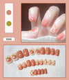 12 Sizes-24 Pcs Press On Nails R041