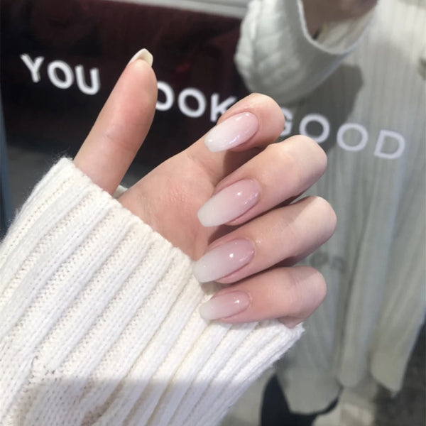 12 Sizes-24 Pcs Press On Nails R079