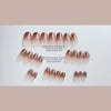 12 Sizes-24 Pcs Press On Nails glue-version