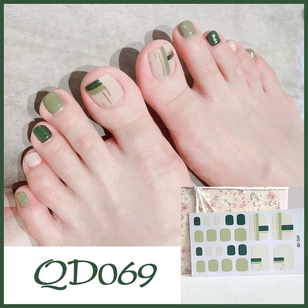 12 Sizes-24 Pcs Press On Nails QD62