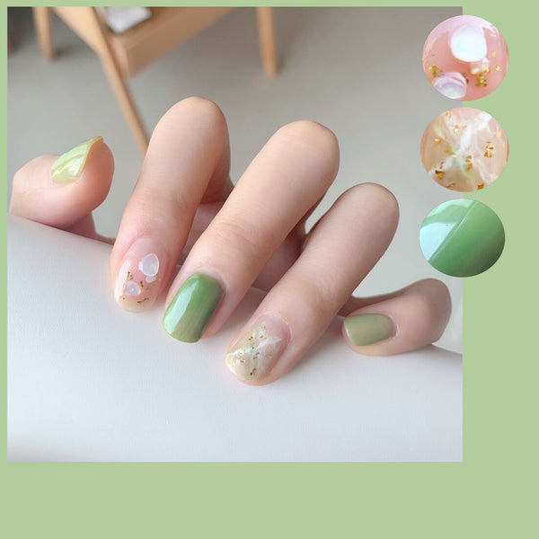 12 Sizes-24 Pcs Press On Nails JP3121