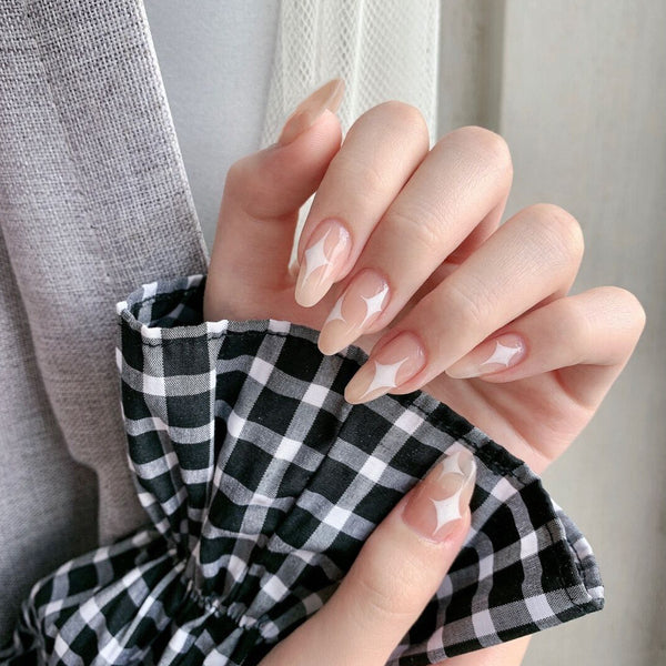12 Sizes-24 Pcs Press On Nails JP815