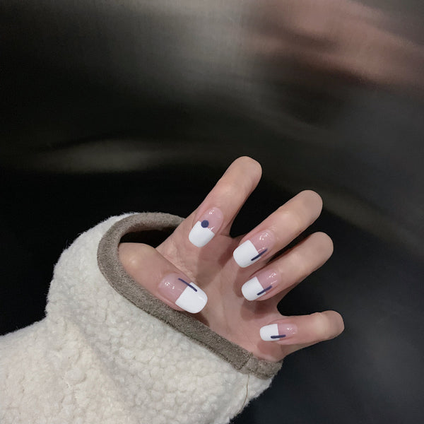 12 Sizes-24 Pcs Press On Nails JP813