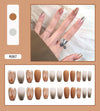 12 Sizes-24 Pcs Press On Nails R081