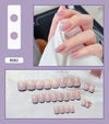 12 Sizes-24 Pcs Press On Nails R081
