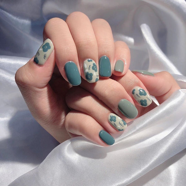 12 Sizes-24 Pcs Press On Nails JP816