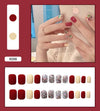 12 Sizes-24 Pcs Press On Nails R081