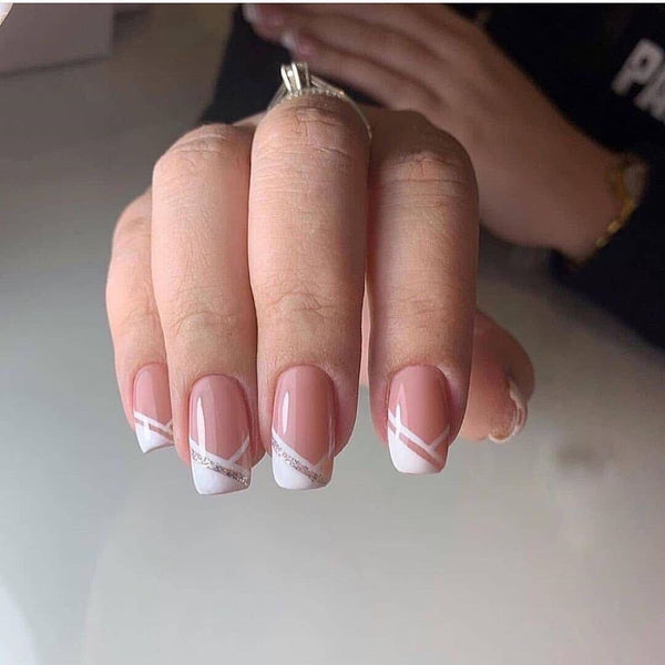 12 Sizes-24 Pcs Press On Nails JP823