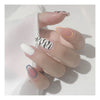 12 Sizes-24 Pcs Press On Nails JP824