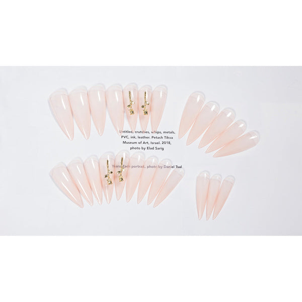Almond Glossy Long Pink Press on Nails
