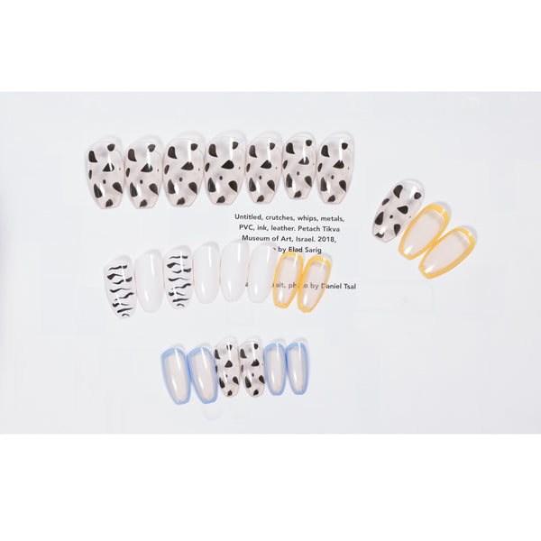 12 Sizes-24 Pcs Press On Nails JP824