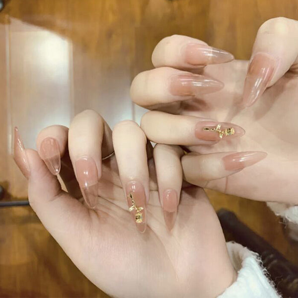 12 Sizes-24 Pcs Press On Nails JP826