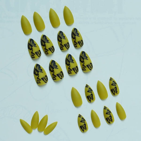 12 Sizes-24 Pcs Press On Nails JP830