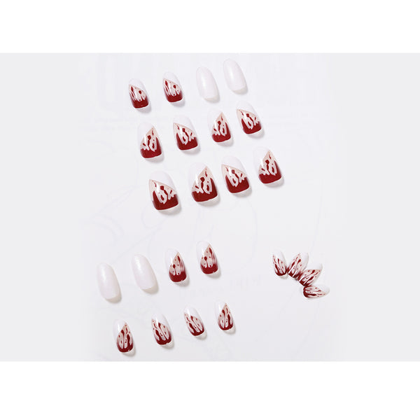 12 Sizes-24 Pcs Press On Nails JP844