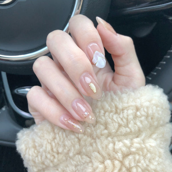 12 Sizes-24 Pcs Press On Nails JP846