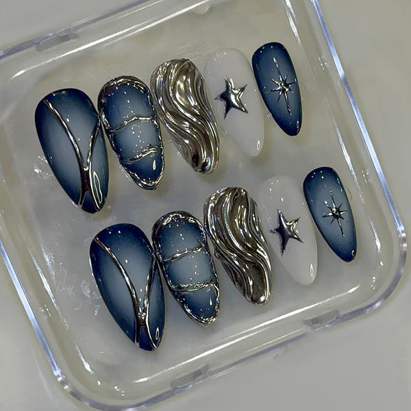 12 Sizes-24 Pcs Press On NailsW2229