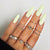 12 Sizes-24 Pcs Press On Nails JP862
