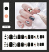 12 Sizes-24 Pcs Press On Nails R081