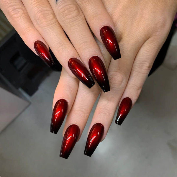 12 Sizes-24 Pcs Press On Nails JP911