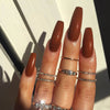 12 Sizes-24 Pcs Press On Nails JP912