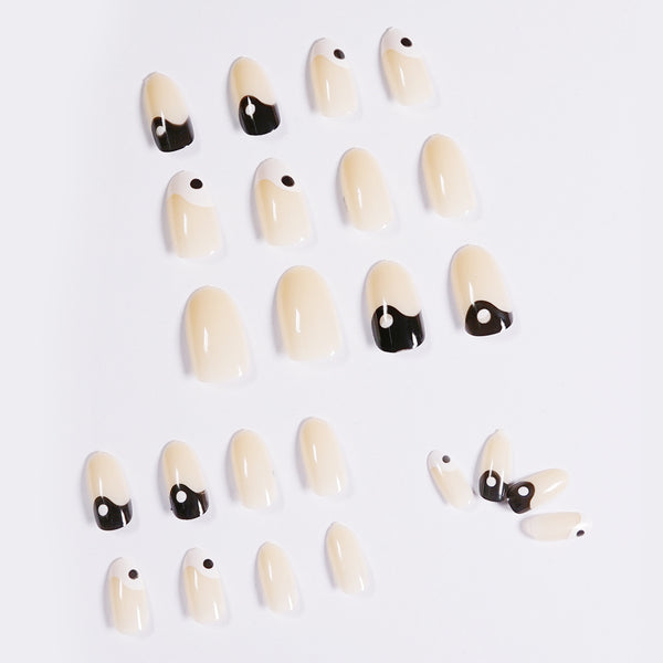 12 Sizes-24 Pcs Press On Nails JP907