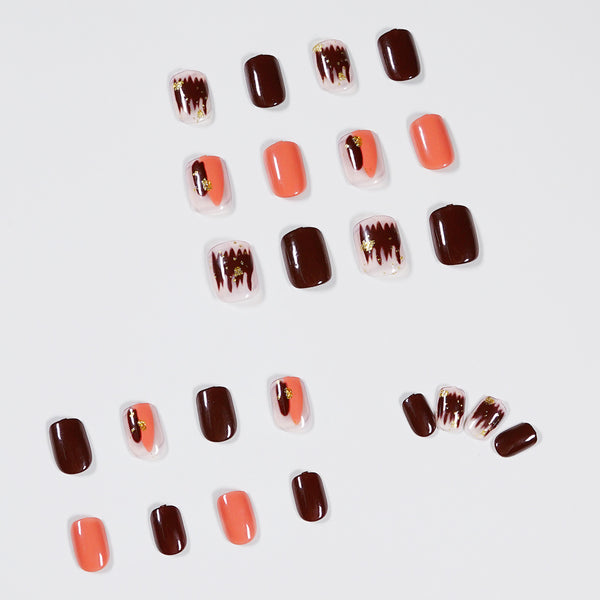 12 Sizes-24 Pcs Press On Nails JP915
