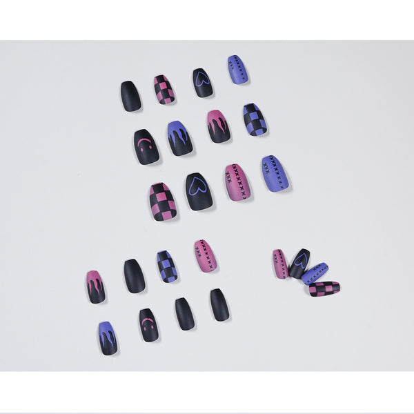 12 Sizes-24 Pcs Press On Nails JP918