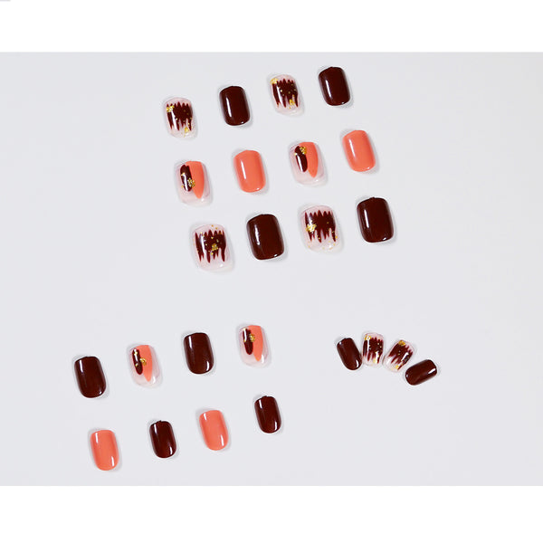 12 Sizes-24 Pcs Press On Nails JP915